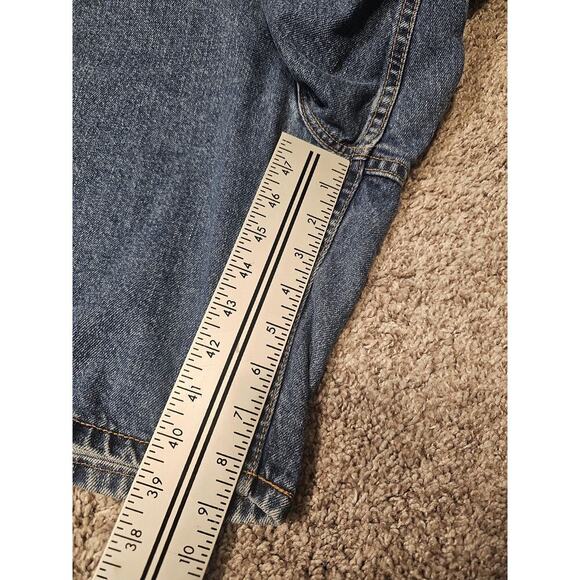 Levis 550 Relaxed Fit Jean Shorts Jorts Mens Sz 34 Made In USA Blue - Picture 6 of 8